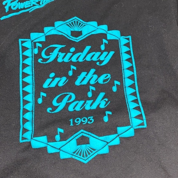 Power 97 fm graphic T-shirt size XLarge Friday in the park 1993 vintage - Picture 4 of 8
